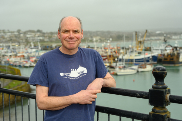 David Sheppard stood at Fisherman's Arms pub